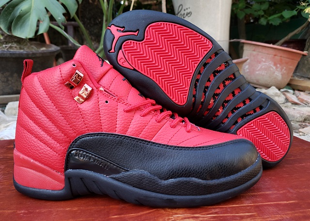 Air Jordan 12 Retro Red Black [Cheap Jordans Shoes 12 68]